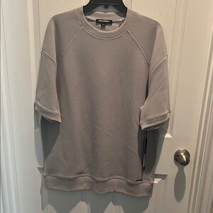 Karl Lagerfeld Men's Light Gray Crewneck Sweater